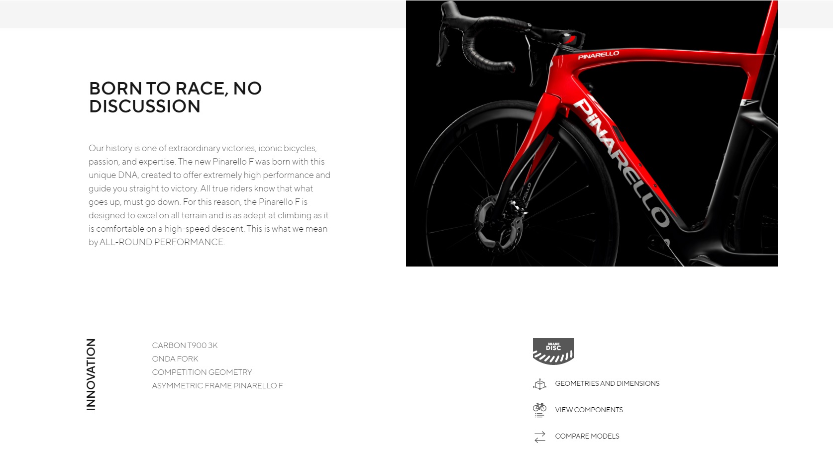 Pinarello best sale asymmetric frame